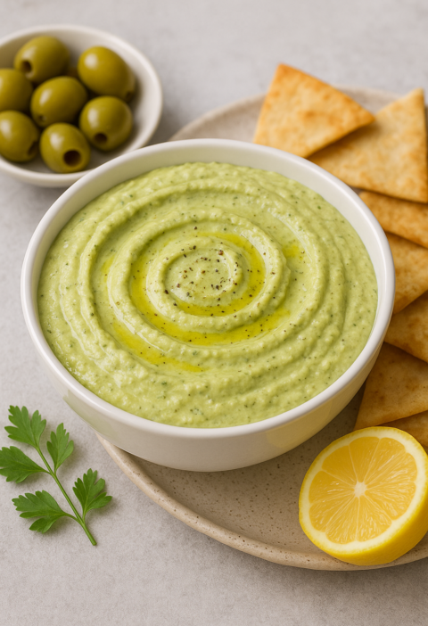 Creamy Green Olive Dip – Ready in 10 Minutes
