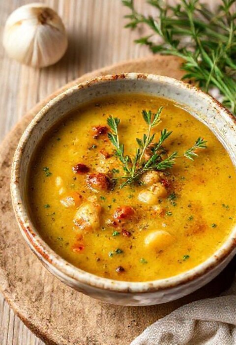 Country French Garlic Soup recipe